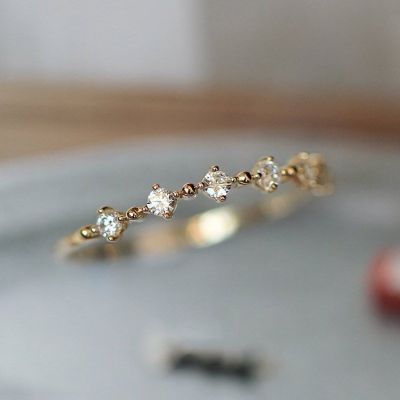 Solid Gold Elegant Ring