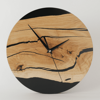 Oak Black Clock