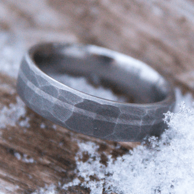 Faceted Titanium Ring