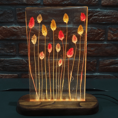 Flowers Epoxy Night Light