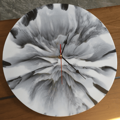 Epoxy Marble Effect Clock