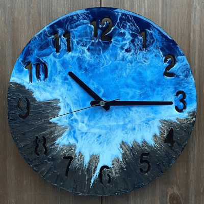 Epoxy Ocean Resin Clock