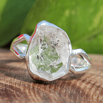 Herkimer Diamond Ring