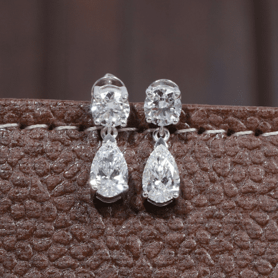 Diamond Bridal Earrings 