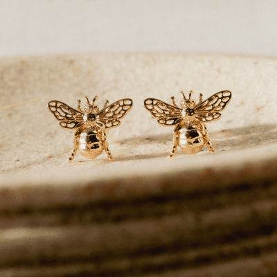 GOLD Bee Eerrings